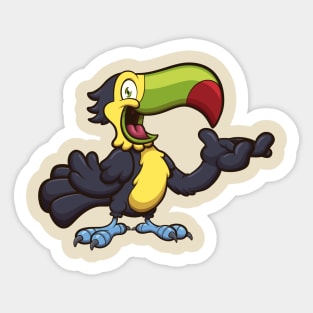 Cute Cartoon Toucan Sticker